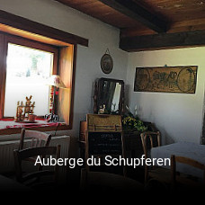 Auberge du Schupferen heures d'ouverture