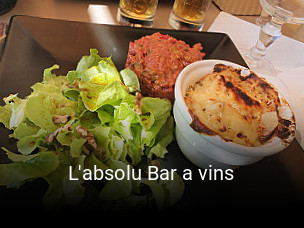 L'absolu Bar a vins ouvert