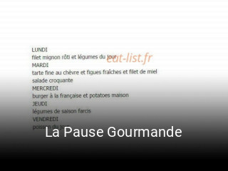 La Pause Gourmande heures d'affaires