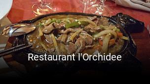 Restaurant l'Orchidee plan d'ouverture