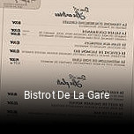 Bistrot De La Gare ouvert