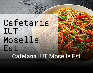 Cafetaria IUT Moselle Est heures d'ouverture