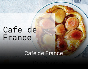 Cafe de France plan d'ouverture