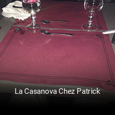 La Casanova Chez Patrick plan d'ouverture