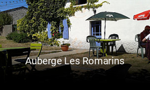 Auberge Les Romarins heures d'affaires