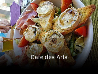 Cafe des Arts plan d'ouverture