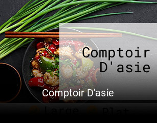 Comptoir D'asie ouvert