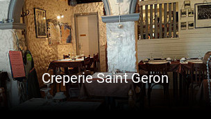 Creperie Saint Geron heures d'affaires