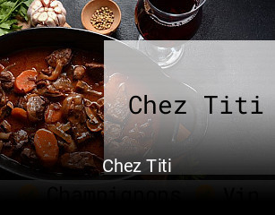 Chez Titi heures d'ouverture