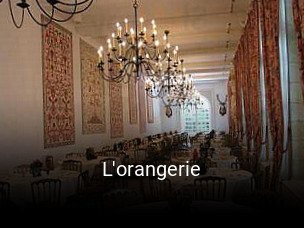 L'orangerie heures d'affaires