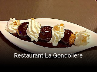 Restaurant La Gondoliere plan d'ouverture