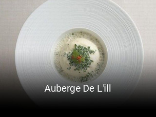 Auberge De L'ill heures d'ouverture