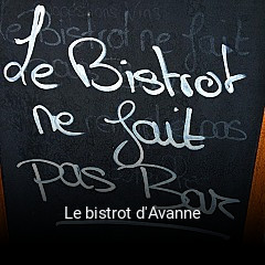 Le bistrot d'Avanne heures d'affaires