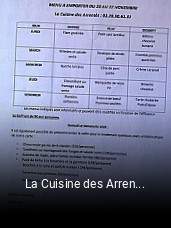 La Cuisine des Arrentes ouvert