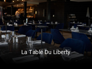 La Table Du Liberty plan d'ouverture