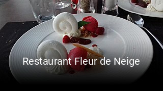 Restaurant Fleur de Neige heures d'affaires