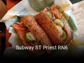 Subway ST Priest RN6 plan d'ouverture