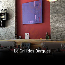 Le Grill des Barques plan d'ouverture