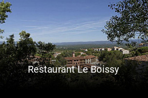 Restaurant Le Boissy ouvert