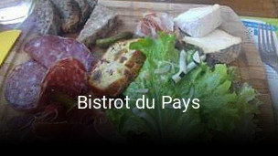 Bistrot du Pays plan d'ouverture