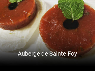 Auberge de Sainte Foy ouvert