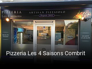 Pizzeria Les 4 Saisons Combrit plan d'ouverture