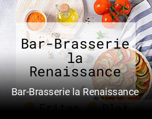 Bar-Brasserie la Renaissance plan d'ouverture