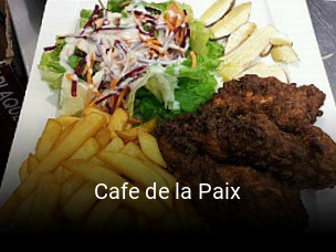 Cafe de la Paix plan d'ouverture