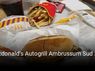 Mcdonald's Autogrill Ambrussum Sud A9 ouvert