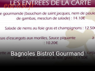 Bagnoles Bistrot Gourmand ouvert