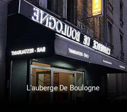 L'auberge De Boulogne plan d'ouverture