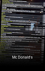 Mc Donald's heures d'affaires