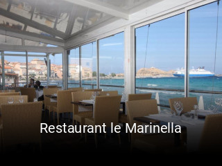 Restaurant le Marinella heures d'ouverture