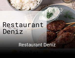 Restaurant Deniz plan d'ouverture