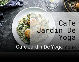 Cafe Jardin De Yoga plan d'ouverture