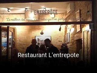 Restaurant L'entrepote ouvert