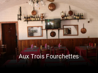 Aux Trois Fourchettes plan d'ouverture