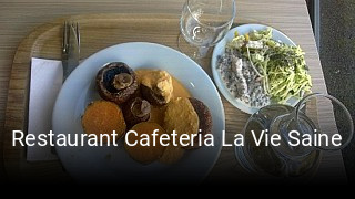 Restaurant Cafeteria La Vie Saine plan d'ouverture