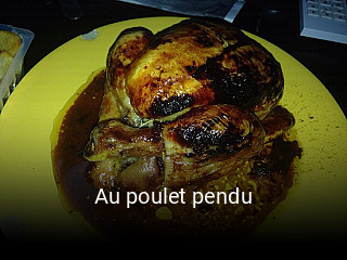 Au poulet pendu ouvert