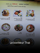 Le bonheur Thai heures d'affaires