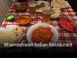 Bhameshwari Indian Restaurant heures d'ouverture