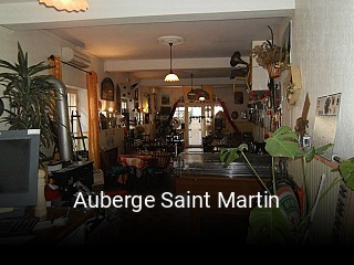 Auberge Saint Martin heures d'ouverture