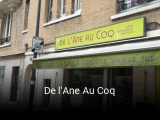 De l'Ane Au Coq heures d'affaires