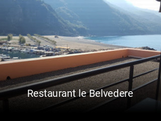 Restaurant le Belvedere plan d'ouverture
