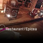 Restaurant l'Epicea heures d'affaires